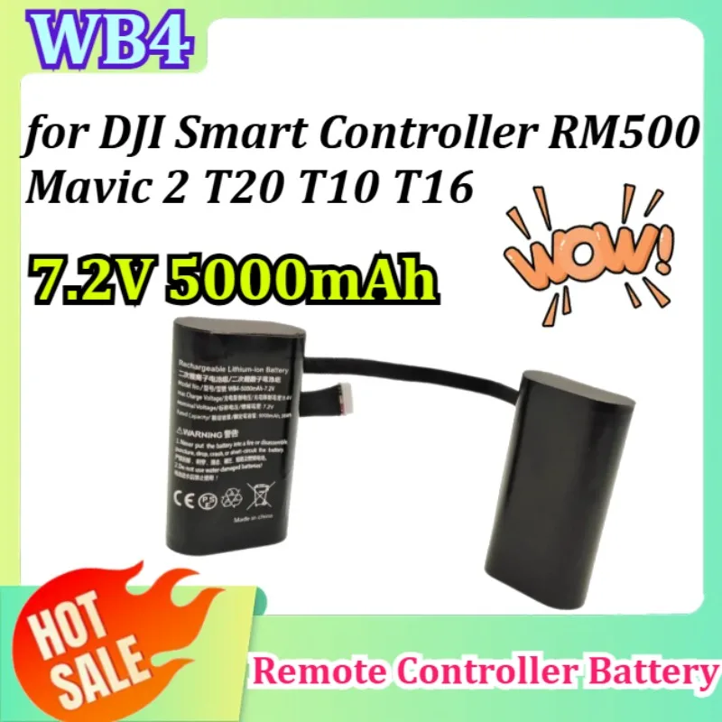 

WB4 7.2V 5000mAh for DJI Smart Controller RM500 Mavic 2 T20 T10 T16 Remote Controller Replacement Battery