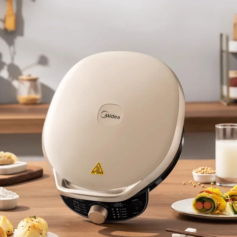 مقلاة خبز كهربائية للاستخدام المنزلي، مقلاة فطيرة تسخين على الوجهين، مقلاة خبز كهربائية أعمق وأكبر، موديل جديد