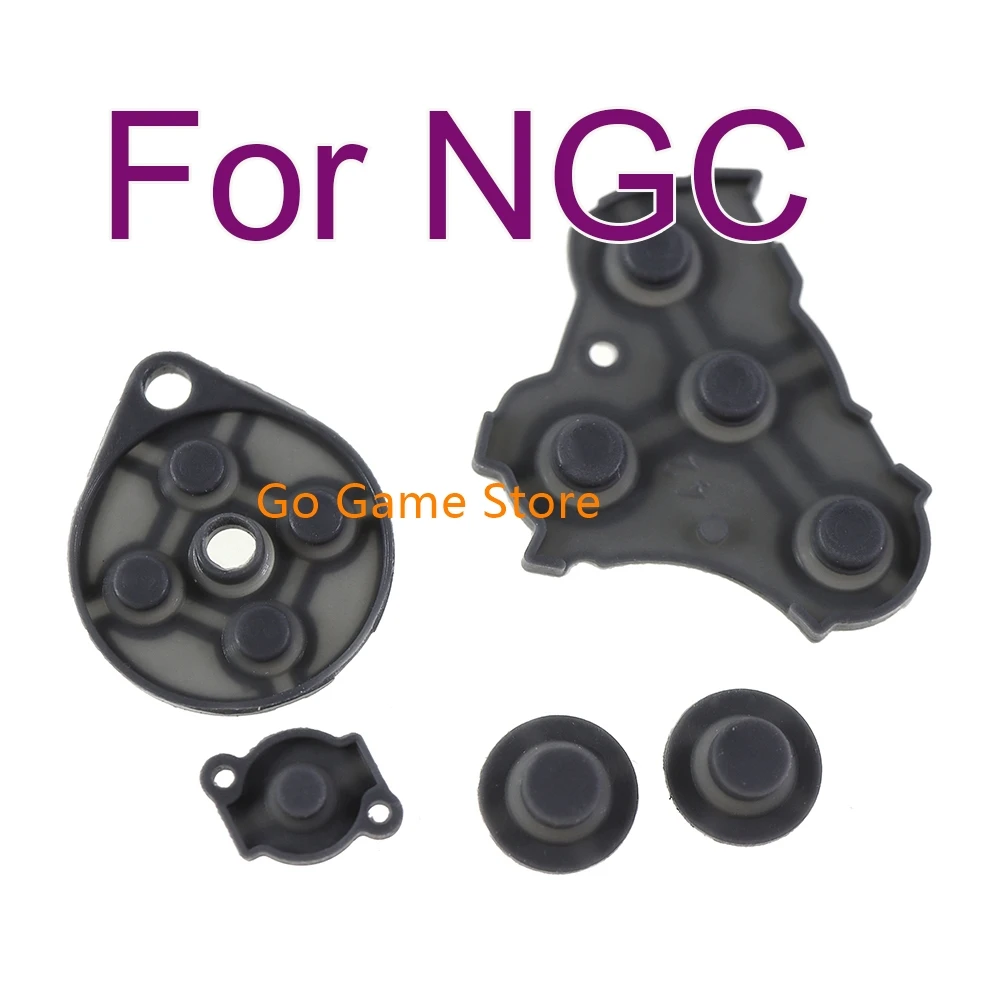 300sets For NGC game controlller conductive adhesive buttons Rubber Contact Silicon Pad Button D-Pad