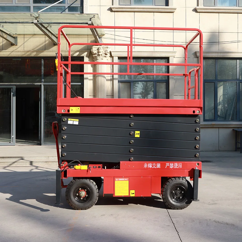 Portable Scissor Lift 6m 8m 10m 12m Scissor Lift Elevator Movable Hydraulic Lifting Platform