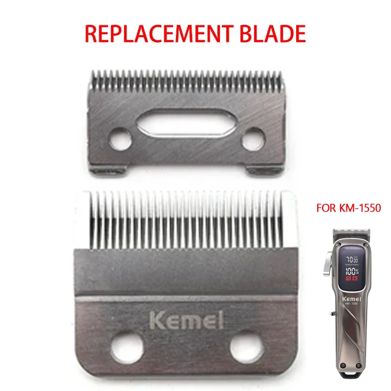 Kemei KM-1550 Hair Clipper Accessories –Original Replacement Blades Hair Clipper Blade Cutter Head Trimmer Heads for KM-1550