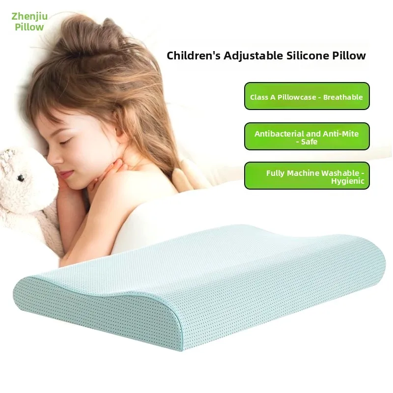 

Waable Silicone Pillow Core Infant Pillow All Seasons Breathable Ne Support Student Dormi Pillow Class a Children