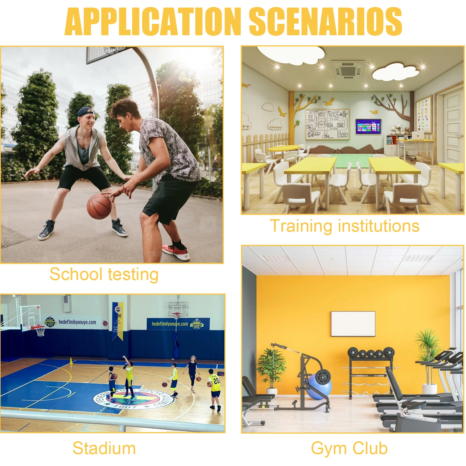 Testador de salto vertical, treinadores de salto alto, altura ajustável de 3,9-1,5 pés, desafiador vertical montado na parede, auxílio para treinamento de vôlei