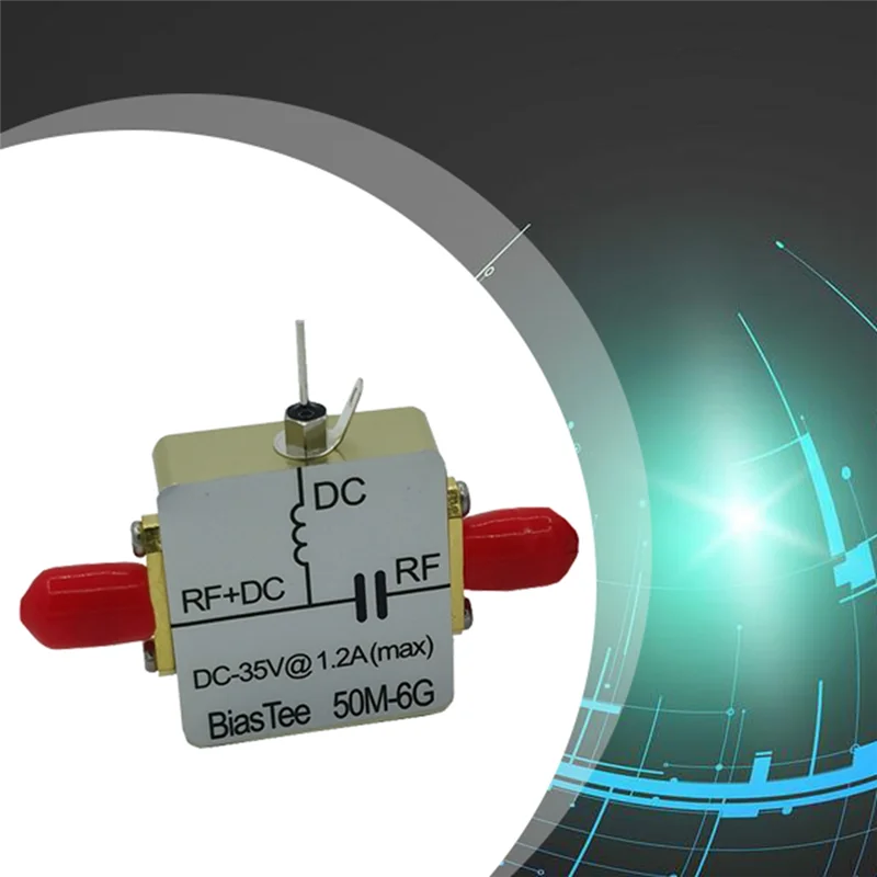 FFYY-50M-6Ghz Тройник смещения RF Feed Biaser Коаксиальная подача Biastee Box Низкая вносимая потеря для радиолюбителей SDR Антенна