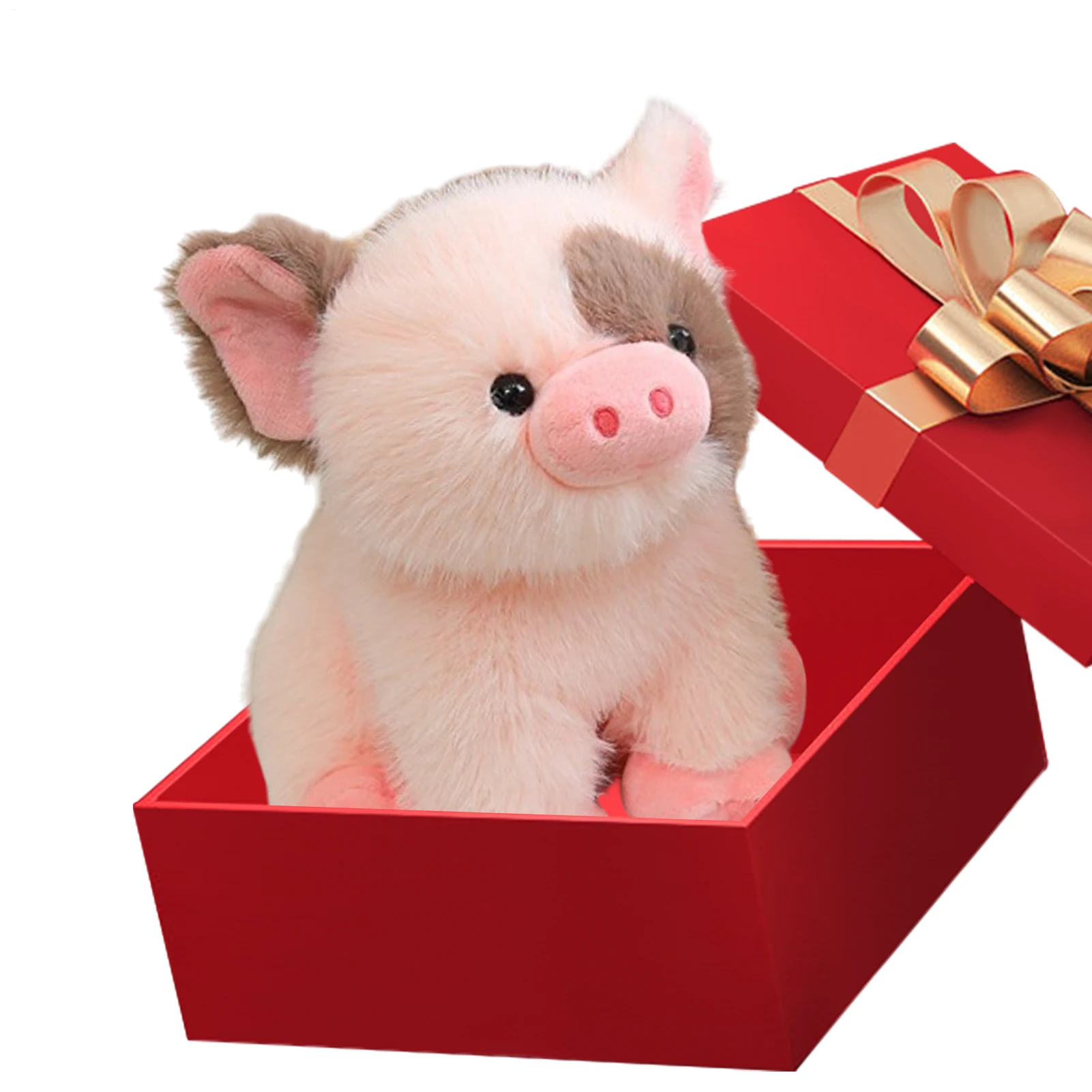 ตุ๊กตาหมูอ้วนน่ารัก 20 ซม. ของเล่นตุ๊กตาสัตว์นุ่ม ของตกแต่งบ้าน ของขวัญคริสต์มาส ของขวัญวันเกิดเด็ก