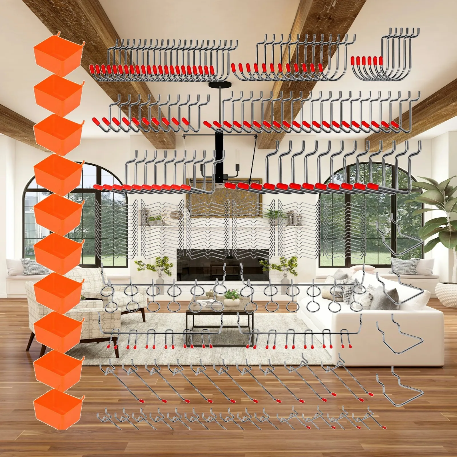 228 Pieces Pegboard Hook Assortment Multifunctional for Workshop, Utility Room