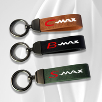 Car fashion vintage leather key chain key chain pendant For Ford BMAX B MAX CMAX C-MAX SMAX S-MAX Accessories