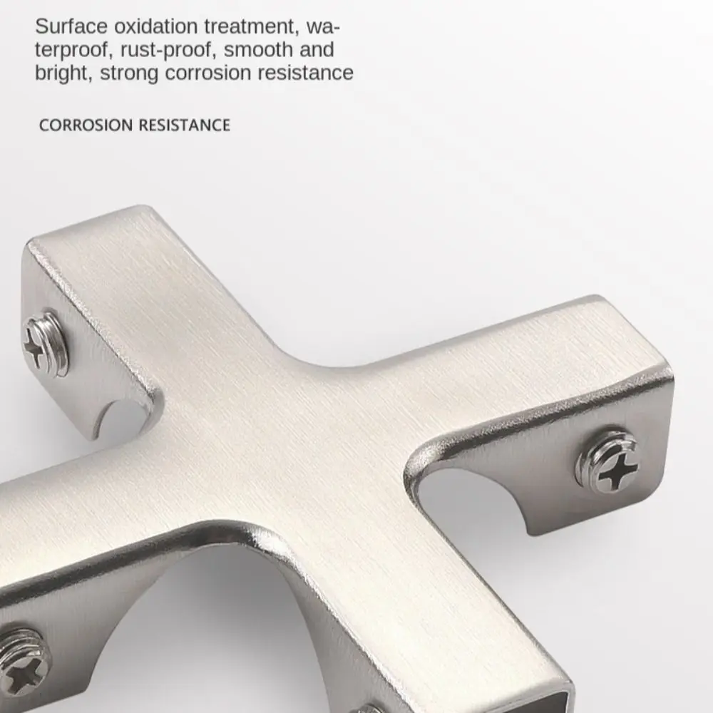 New Aluminum Alloy Angle Corner Code Reinforcement T-cross Fixing Clip Hardware Rustproof Corner Buckle Glass