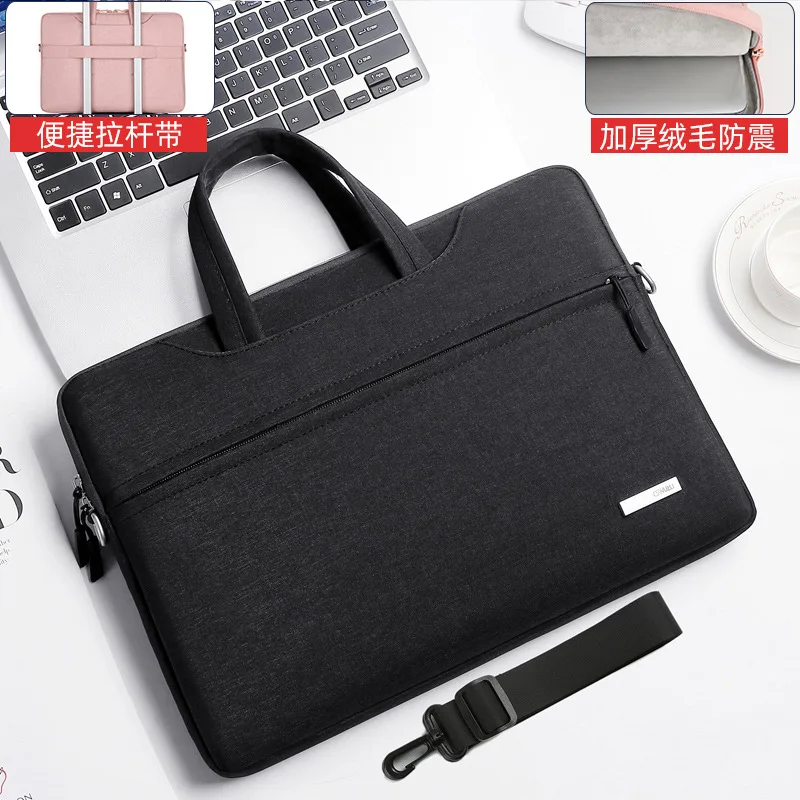 Laptop bag  portable 14-inch female protective case  high-value college student 16-inch 15.6-inch briefcase