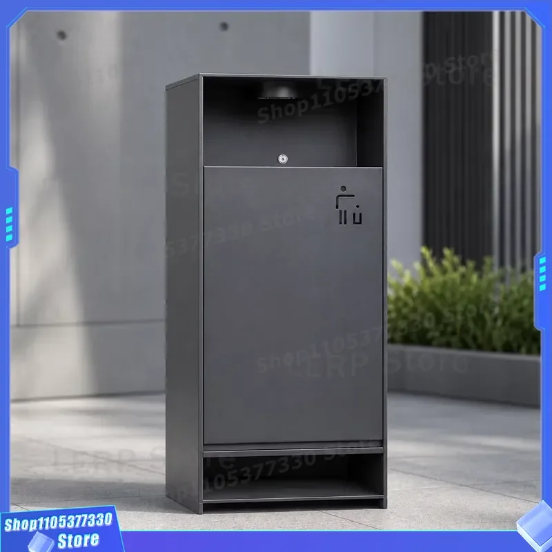 Stainless Steel Indoor Waste Bin Smart Auto Induction Sorting Trash Can Metal Recycling Box Cabinet Type Custom Color Built