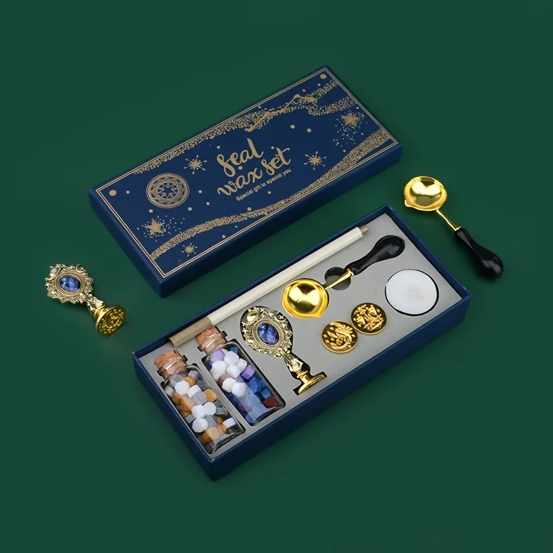 كوكبة طلاء النار ختم، المغلف الديكور الإبداعية كوكبة النار الطلاء الشمع حبيبات كومبو مجموعة، هدية الموضة