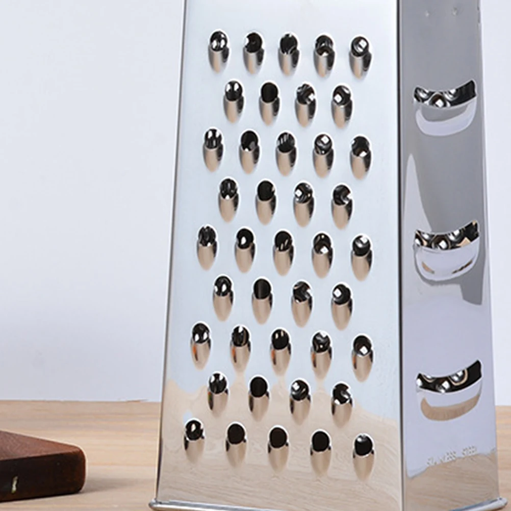 

Multi-function Grater Stainless Steel 4-Sides Box Kitchen Gadget Cheese Vegetable Slicer Ginger Dish Small Size