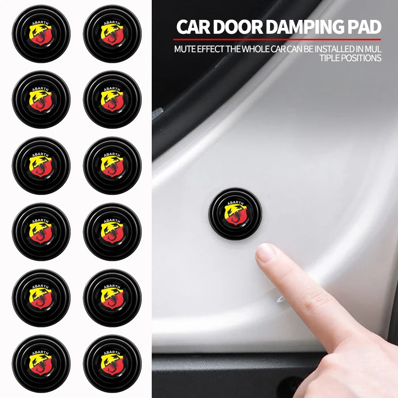 1/2/4pcs Car Door Anti-collision Shock Silicone Pad Stickers For Abarth Land Rover Toyota Renault Hyundai Volkswagen Mitsubishi