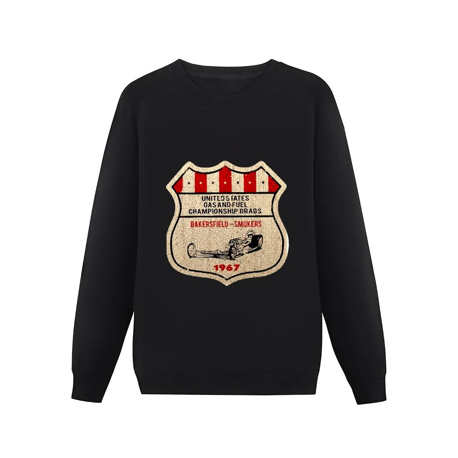 Bakersfield Drag Races 1967 Sticker Pullover Hoodie winter clothes winter man sweatshirt