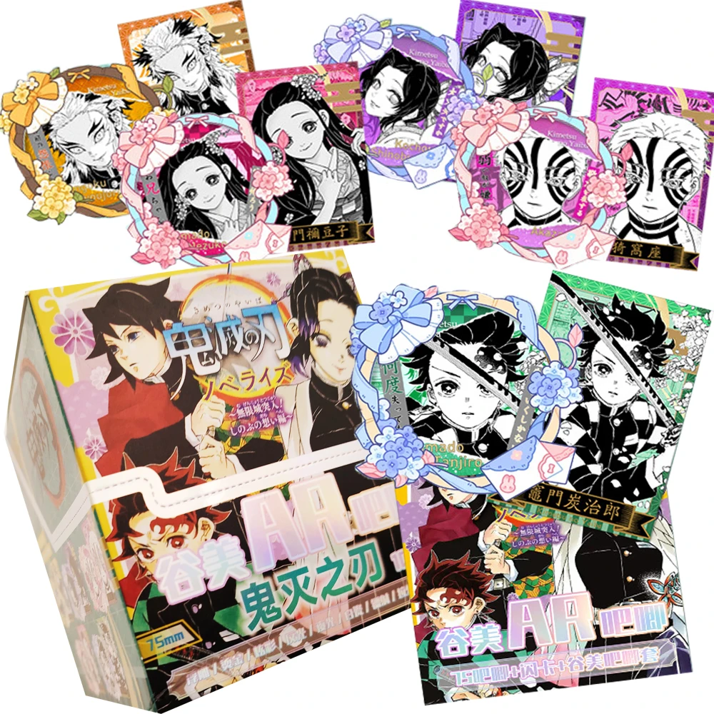 

Demon Slayer Cards Badges Trendy Anime Peripheral Goods Popular Character Visual Art Cartoon Brooches Accessories Birthday Gifts