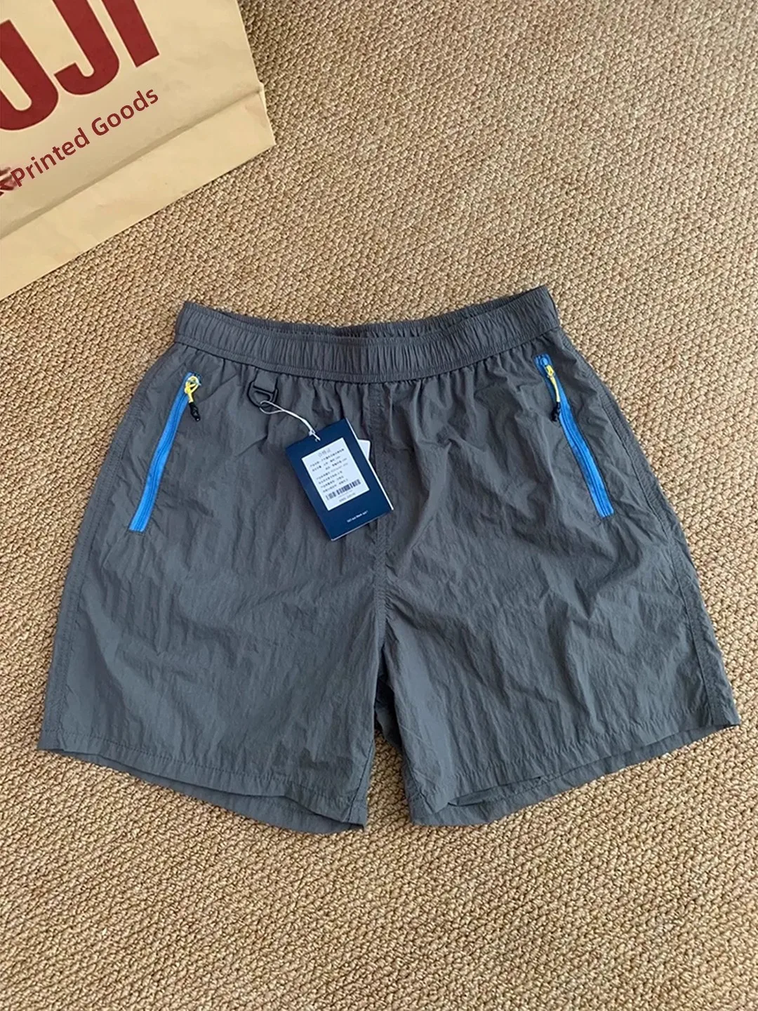 

ay Qui Dry orts Men Summer Outdoor Mountain Sports Five-Point American Beach Pants Loose Fit mid Waist Straight Leg