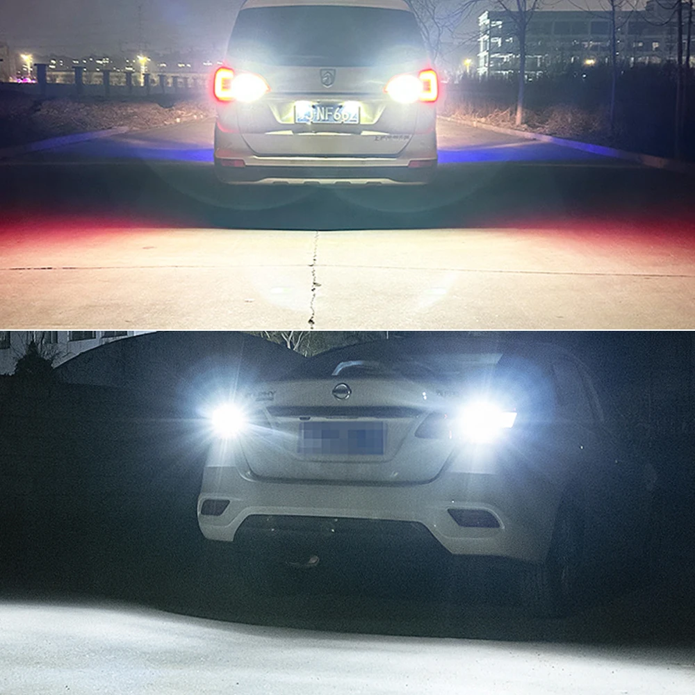 2pcs LED 역방향 라이트 Blub 백업 램프 Canbus 오류 없음 H6W BAX9S 64132 Audi A3 8V 2013 2014 2015 2016 2017 2018