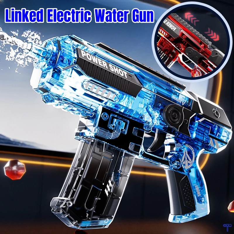 Pistola de água elétrica infantil Pulso de alta pressão, totalmente automático, Burst Watergun Jogo de luta com piscina ao ar livre, brinquedinhos de presente, verão