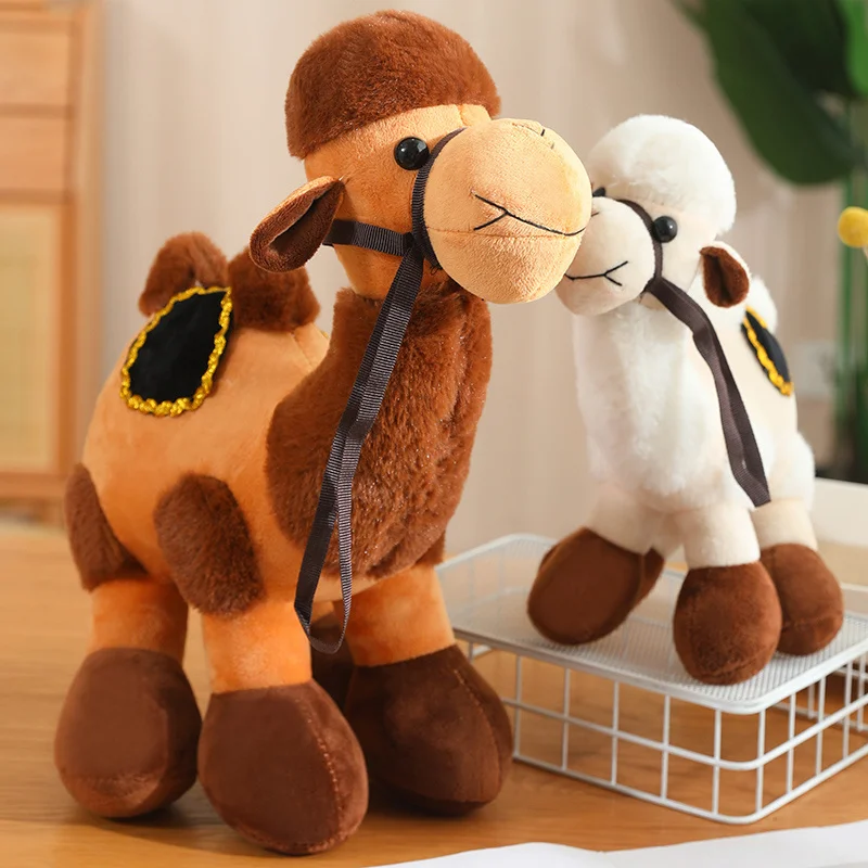 30-50cm Simulation Plush Toy Camel Doll Soft Comfortable Baby Comfort Doll Pillow Cartoon Cute Animal Decoration Birthday Gifts