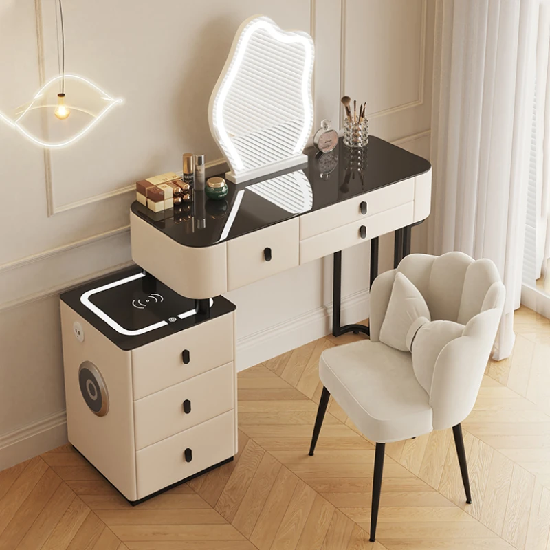 

Design Aesthetic Dressing Table Modern Minimal Multifonctional Mirror Dressing Table Hotel Modern Coiffeuse De Chambre Furniture