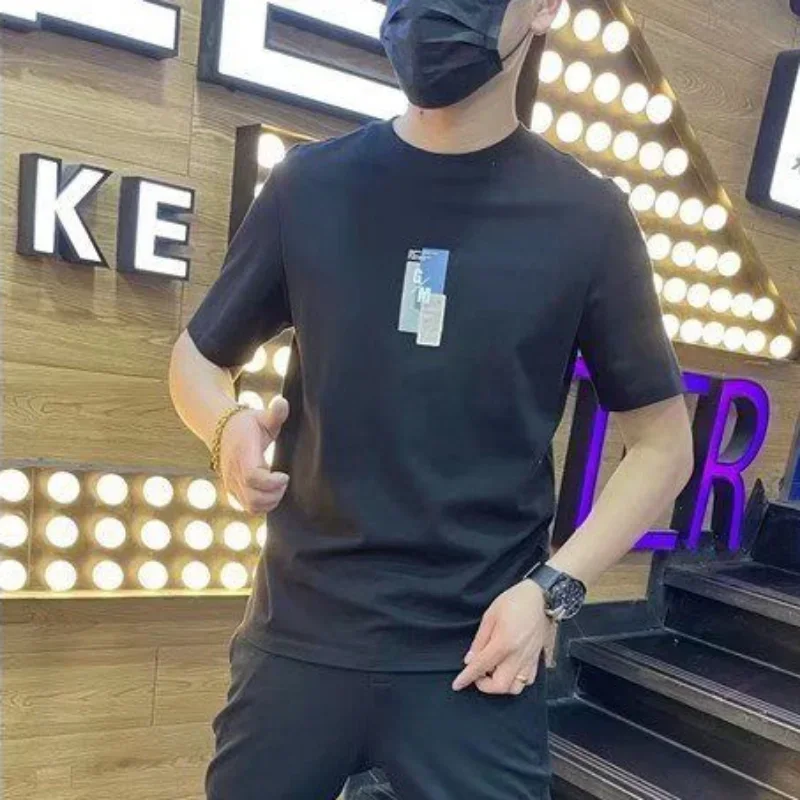 เสื้อยืดผู้ชายพิมพ์ลายแนวสตรีทแวร์ตัวอักษร5XL เสื้อยืดแนวร็อคเสื้อยืดสำหรับผู้ชายแห้งเร็วตลก