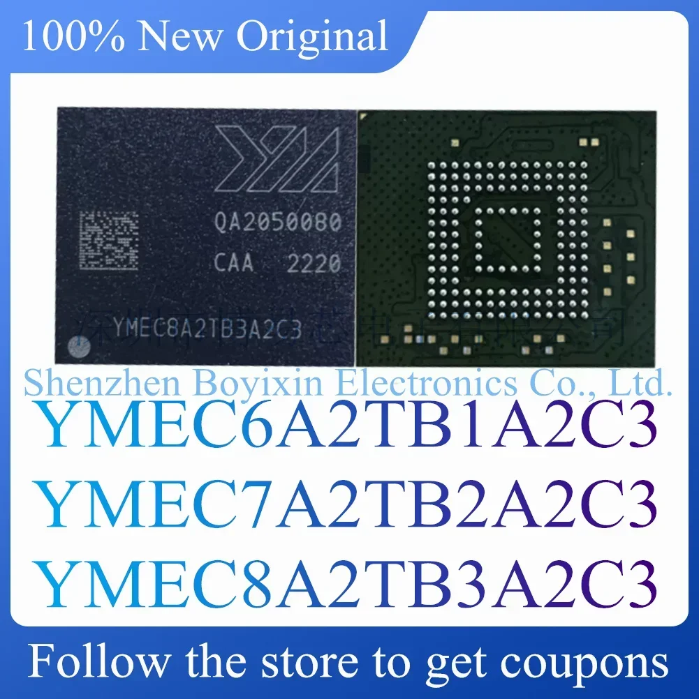 

NEW YMEC6A2TB1A2C3 YMEC7A2TB2A2C3 YMEC8A2TB3A2C3.EMMC 5.1.32G 64G 128G