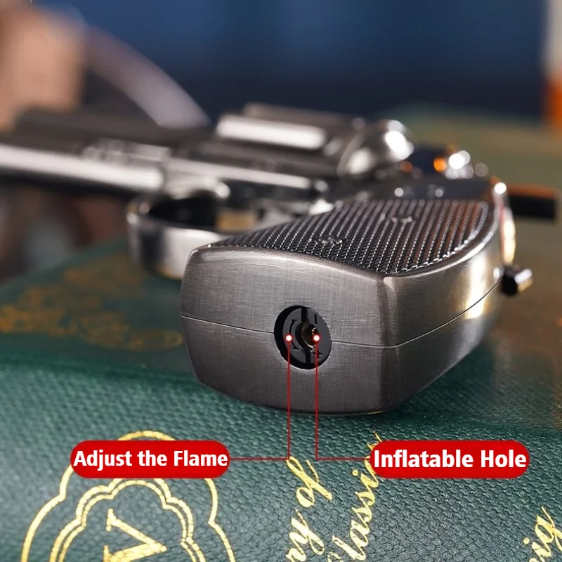 أحدث مسدس السيجار الشاعل يندبروف لهب مفتوح البيوتان نفخ أخف مسدس معدني ولاعات السجائر وملحقات التدخين