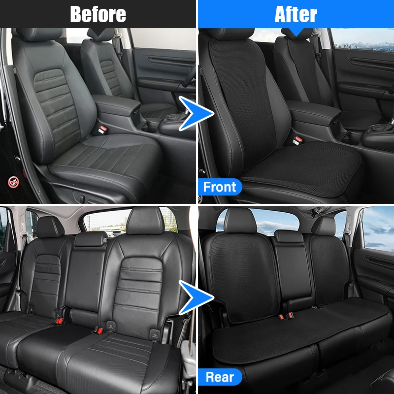 For Honda CR-V CRV 6th Gen 2023 2024 2025 Hybrid Ice Silk Car Seat Cover Front Rear Seat Cushion Anti-Slip Mat Pad Accessories