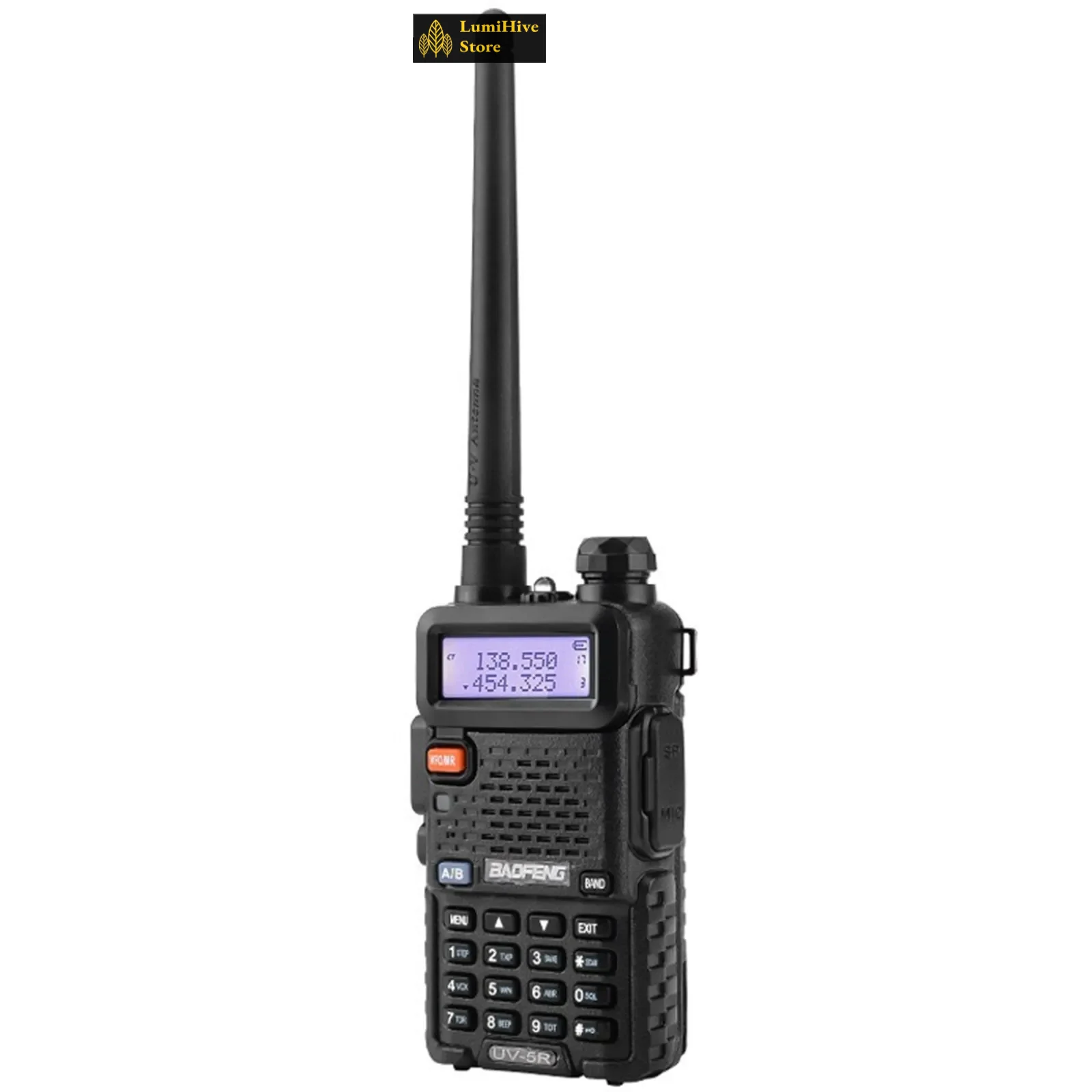 

UV-5R High Power Long Range Two-Way Radio Rechargeable Walkie Talkie 128 Channels LED Flashlight Durable Communication Gear