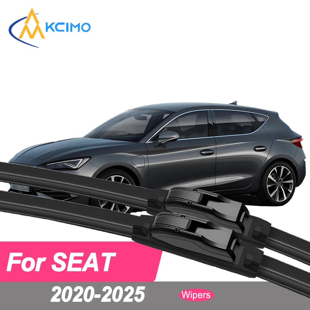 

Premium Rubber Durable Silent Windshield Wiper Blades 2pcs for SEAT Leon MK4 KL1 KL8 2020-2025 Cupra Leon Front Wiper Blades Set