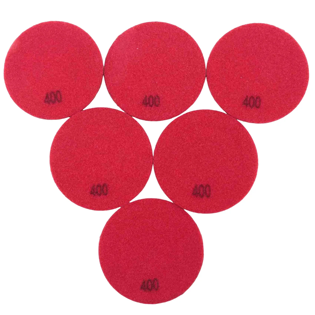 6 PCS Diamond Floor Polishing Pads Resin Bond Terrazzo Floor Diameter 4 Inch, 400 Grit