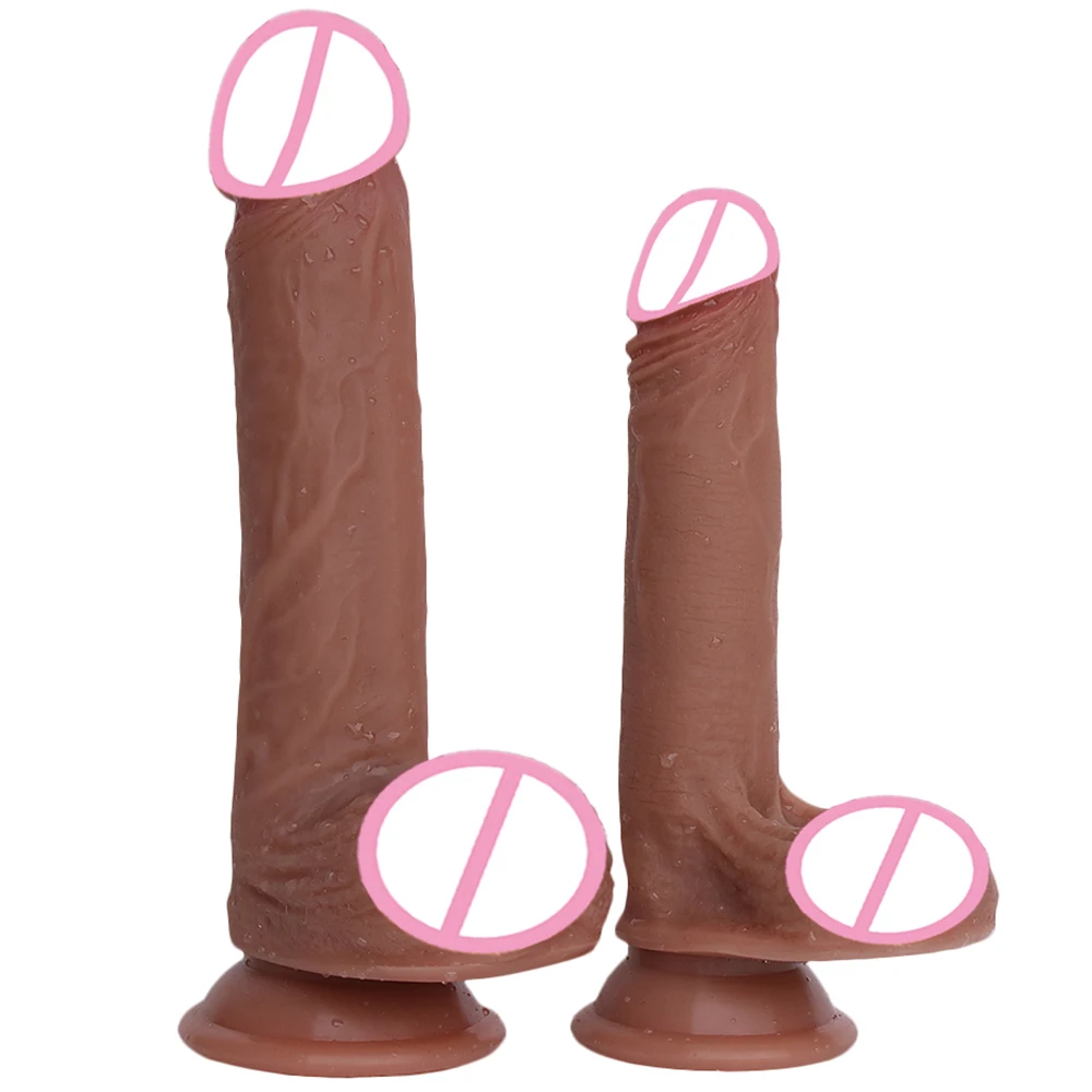 Super Realistic Liquid Silicone Dildo Artificial Big Penis Anal Sex Toys For Woman Strapon Vagina Stimulation Couples Sexual