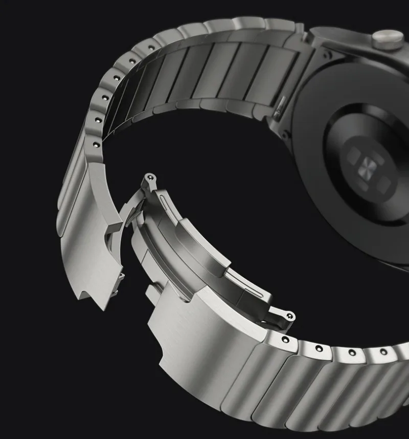 Pulseira de metal de 22mm para garmin forerunner 570 47mm/970 pulseira de aço inoxidável para amazfit equilíbrio/bip huawei watch GT4-5 pro 46mm
