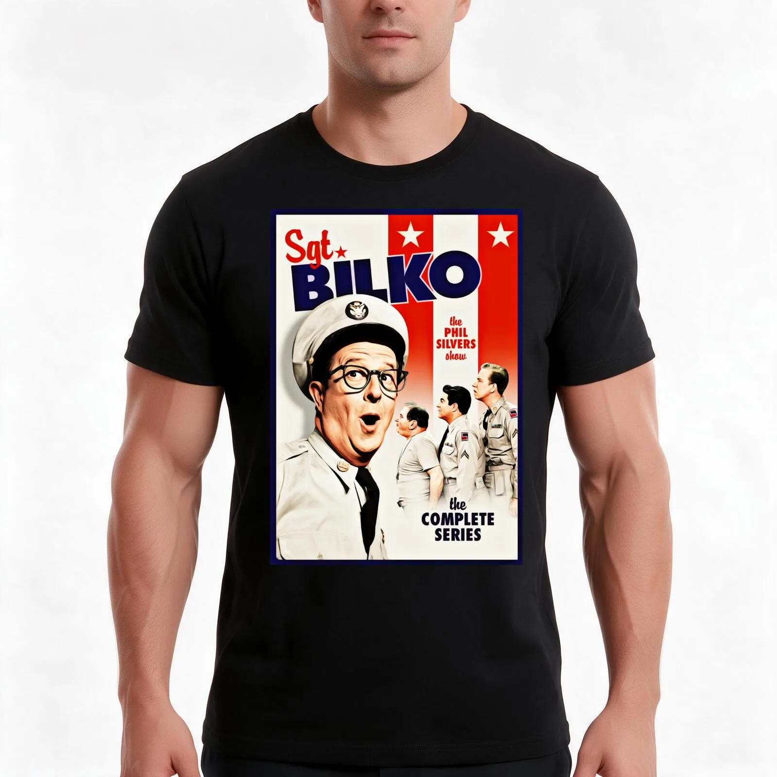 Sgt Bilko The Phil Silvers Show T-Shirt Summer Casual Cotton Tee Oversized Streetwear Tops Vintage Graphic Print