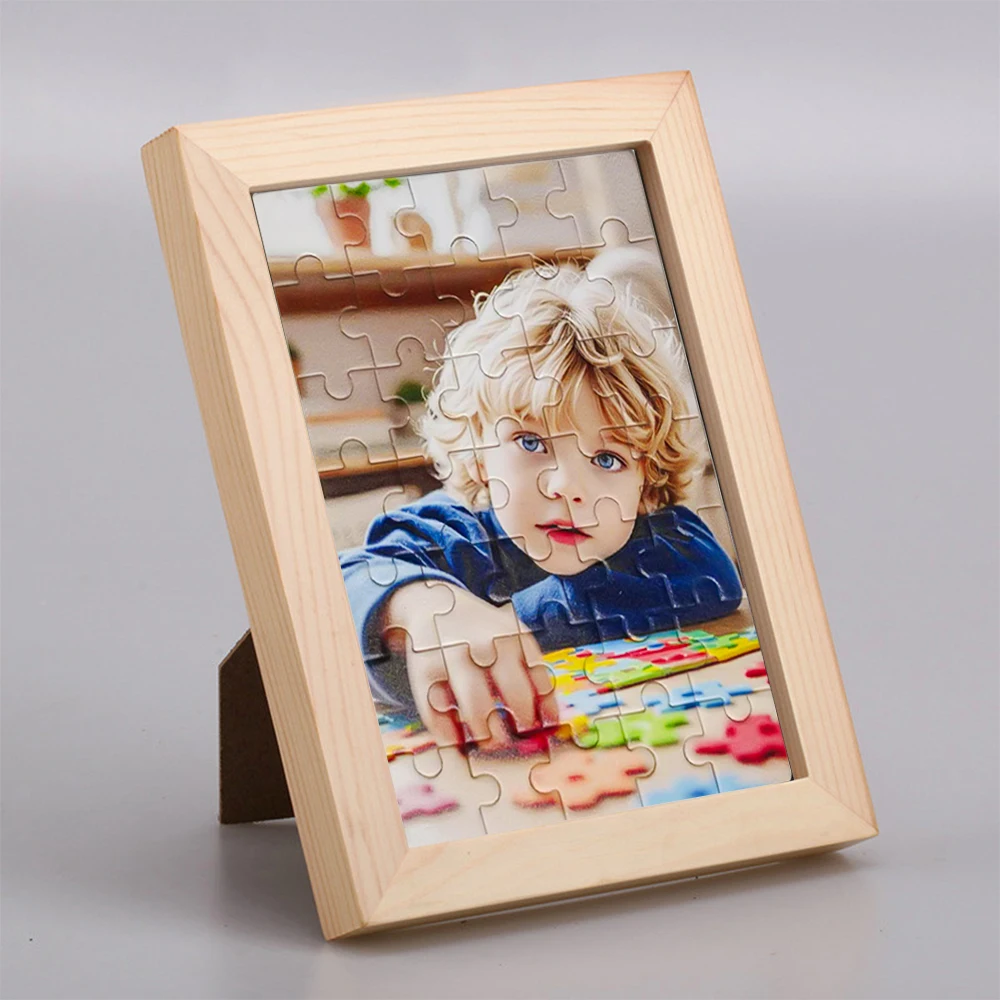 قطعة واحدة من ألغاز مخصصة، مع إطار أو ألغاز فقط، قم بتوصيل صورتك لفن الحائط المنزلي الفريد، هدية ألغاز الذكرى السنوية للزفاف