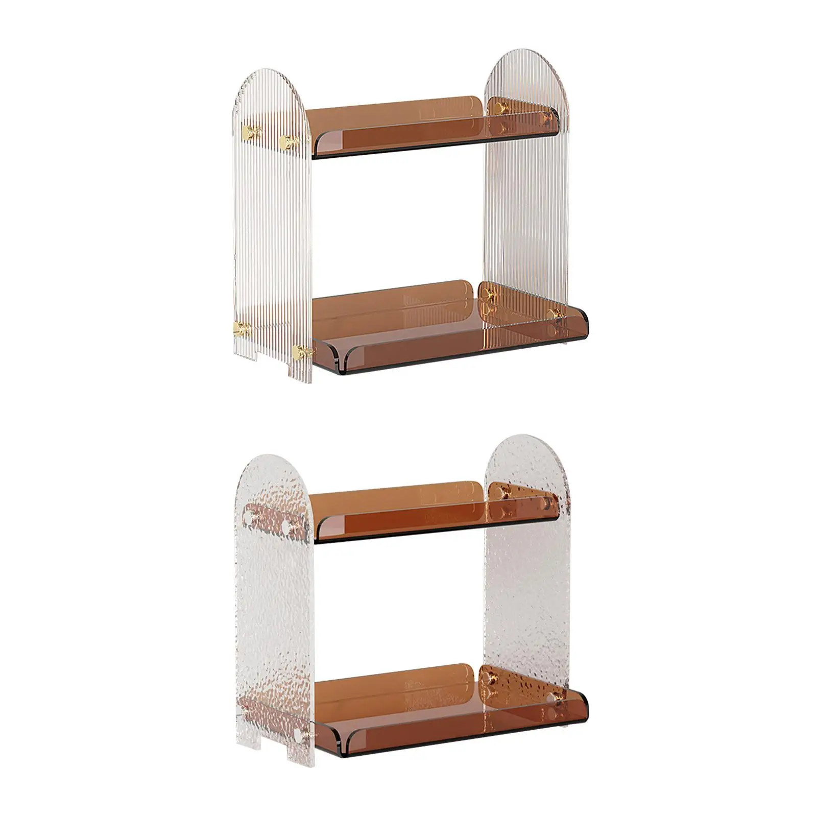 Desktop Organizer Shelf, Desktop Storage Rack, Bookcase, Desk Shelf Organizer, Bookshelf for Bedroom Office Computer Desk