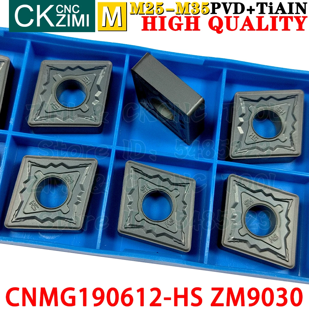 CNMG190612-HS ZM9030 CNMG 190612 HS ZM9030 Carbide Inserts External Turning Inserts Tools CNC metal lathe Turning cutter tools