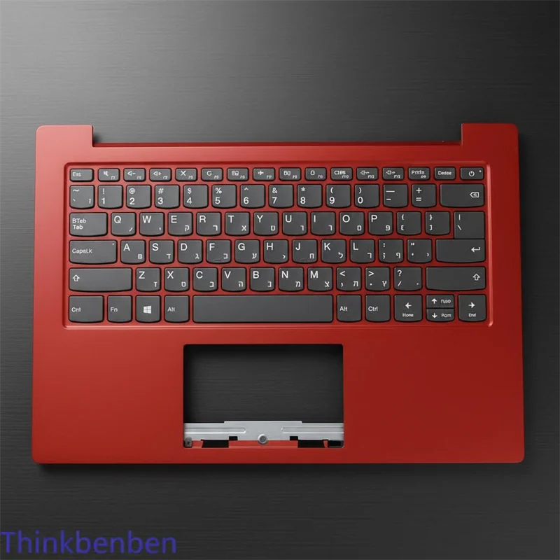 

HB Hebrew (IL Israel) Flame Orange Keyboard Upper Case Palmrest Shell Cover For Lenovo Ideapad 1 14 14IGL05 5CB0X57053