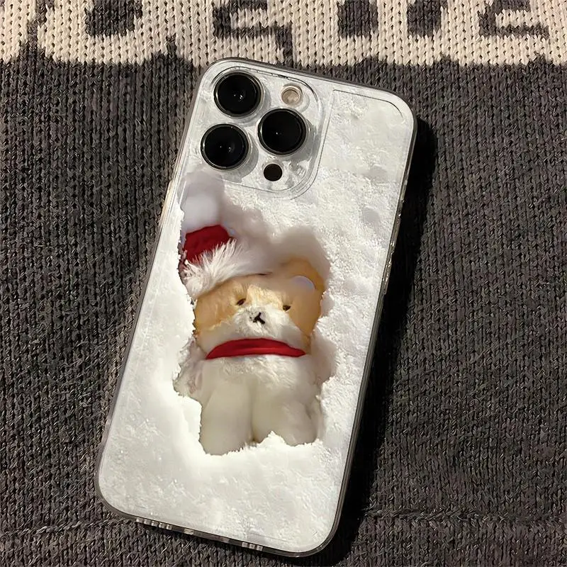 Snowfield Doll Phone Case For Samsung A57 A07 A36 A26 A56 A16 A06 A55 A35 A25 A15 A05 A54 A34 A24 A14 A13 A53 Clear Back Cover