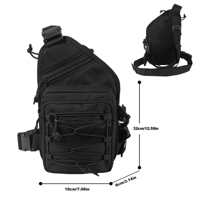 Cross Shoulder Breast Bag para viagens, saco crossbody portátil, esportes ao ar livre, escalada, caminhadas, pesca, camping, ferramentas