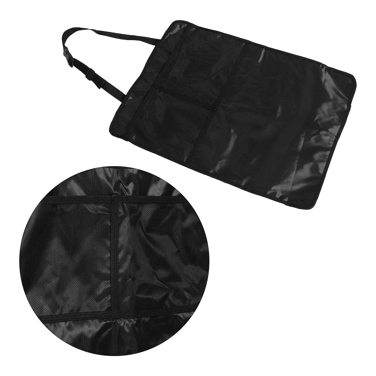 

Backseat Car Seat Protector Oxford Fabric Durable Cover Kick Mats Storage Organizer Double-Layer Design Back Seat Cover for Kids