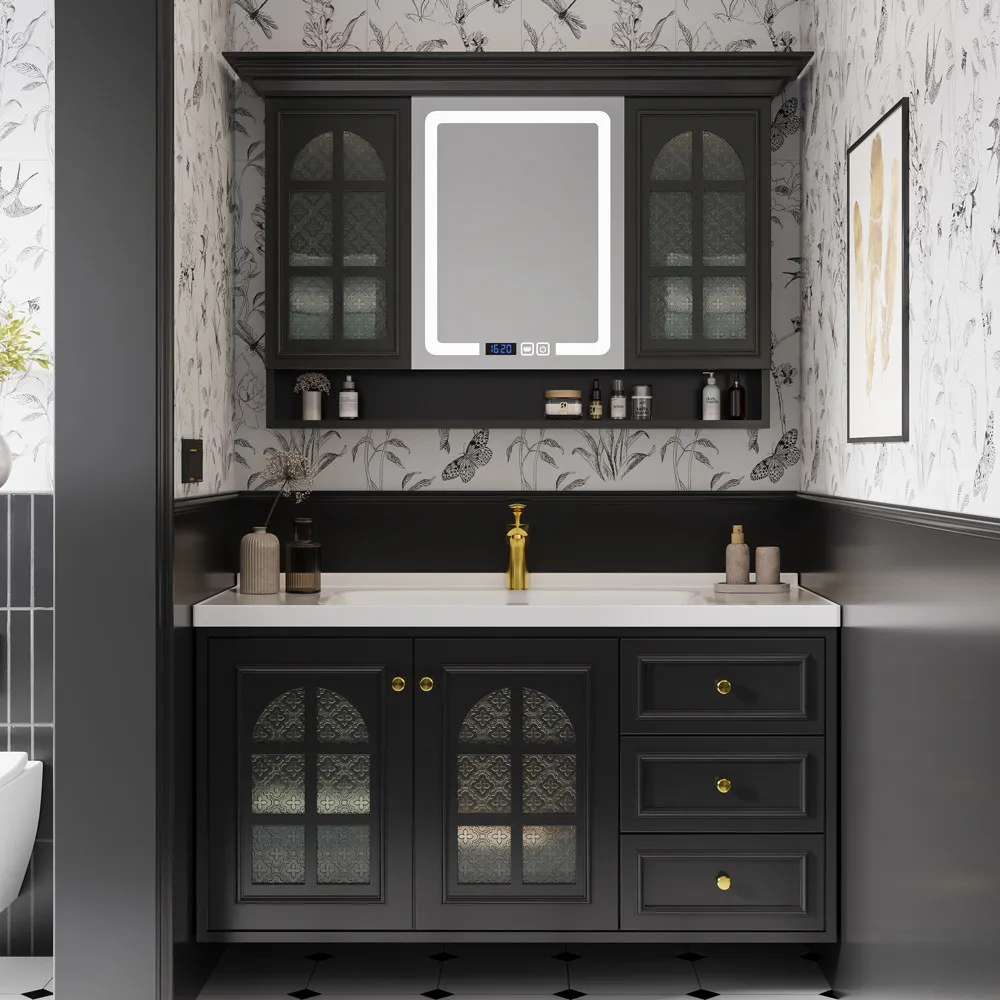 

bathroom cabinet combination, ceramic integrated basin, hand washbasin cabinet, toilet washstand