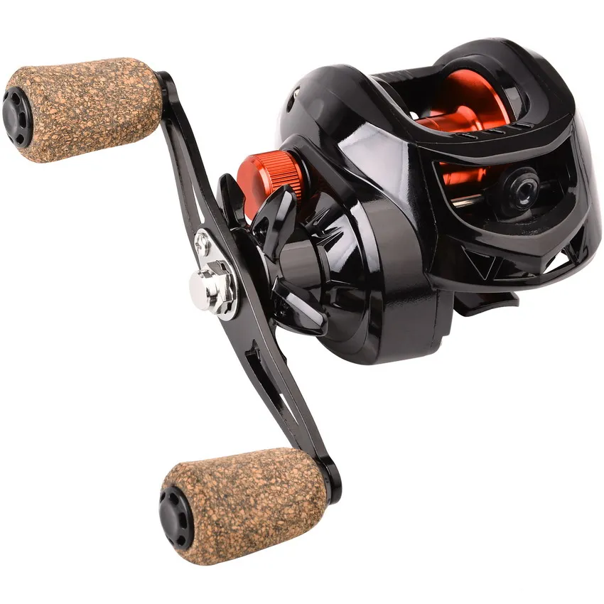 Fishing Baitcasting Reel All Metal Spool 18+1BB 10kg/22LB Max Drag Speed Ratio 7.2:1 Magnetic Metal Casting Pesca Fishing Reels