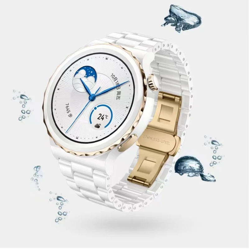 22mm 20mm Ceramic Strap For Huawei Watch GT3 Pro 46mm/43mm Metal Bracelet Wristband For Samsung Watch 5/4/3 Amazfit GTR/Stratos