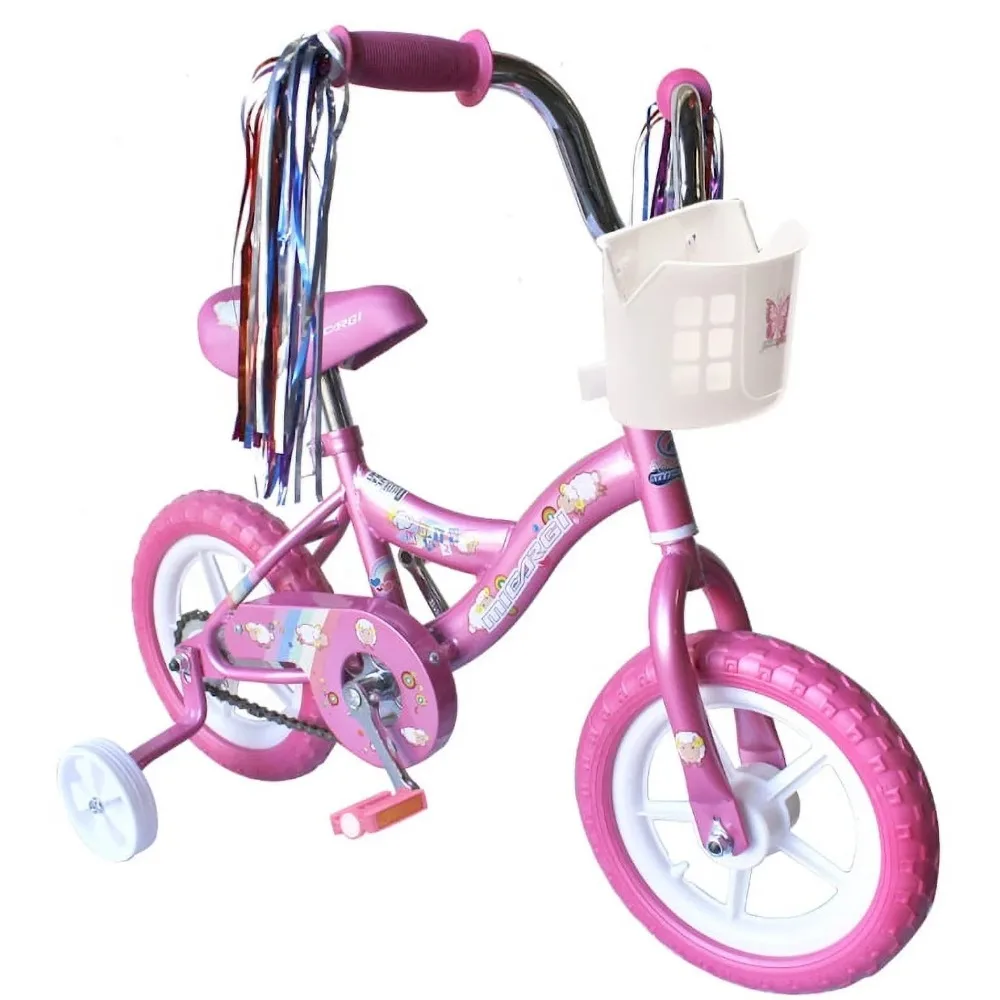 Wonder Wheels 12 In. Kid's Beginner Bicycle for 2-4 Years Old Boy's and Girl's with Foam Tire for Indoor Use No Brake, Pink  NEW