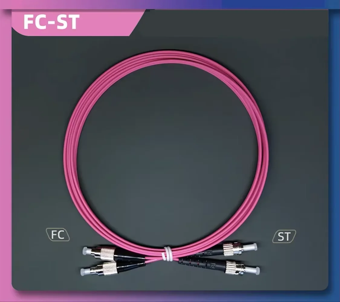 

Патч-корд OM4 ST-FC 1-100M дуплексный 5m20m 10-гигабитный многомодовый двухъядерный оптоволоконный удлинитель DX MM FC к перемычке ST FTTH