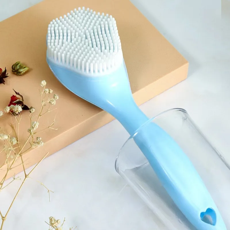 Kitchen cleaning brush Silicone pot and dish wash brush Soft bristle non-stick pan multi-purpose brush