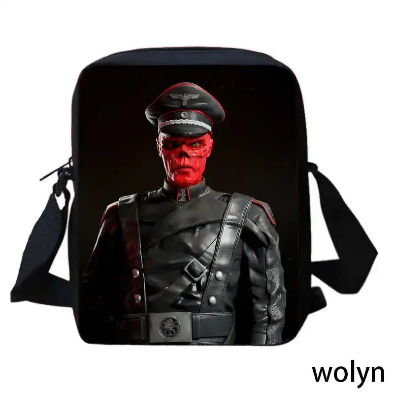 Sac à bandoulière Red Skull pour enfants, sac à bandoulière cool pour garçons et filles, sac à bandoulière léger pour enfants, sacs pour enfants, meilleur cadeau pour les enfants