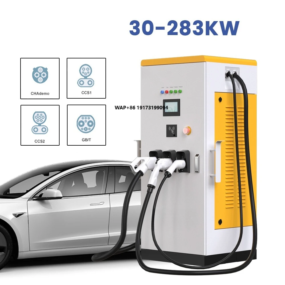 Bluesky 30KW 120kw AC and DC Integrated EV Charger  Ev Charging Cable E Gbt Plug Three Phase Ev Charging Station