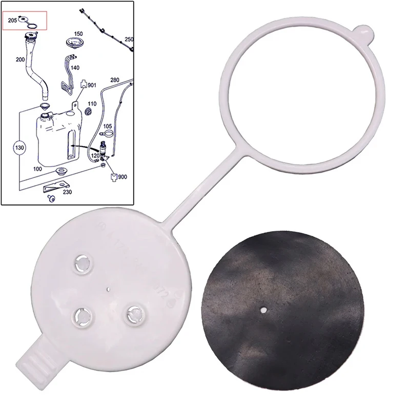 1Pc Car Windshield Wiper Washer Fluid Reservoir Cap Water Tank Bottle Lid Cover For Mercedes Benz W636 W169 W220 W220 1248690072